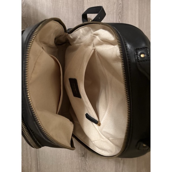 MARGOT Black Leather back pack purse Bag Moto Fringe Whimsigoth Minimalist Boho - Picture 12 of 15